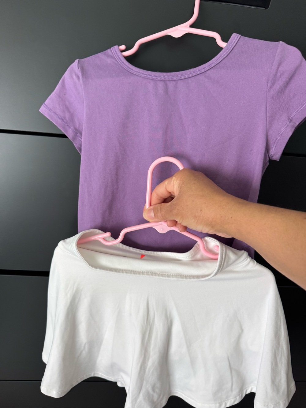 Crewcuts Girls' Short Sleeve Tees in Purple & White